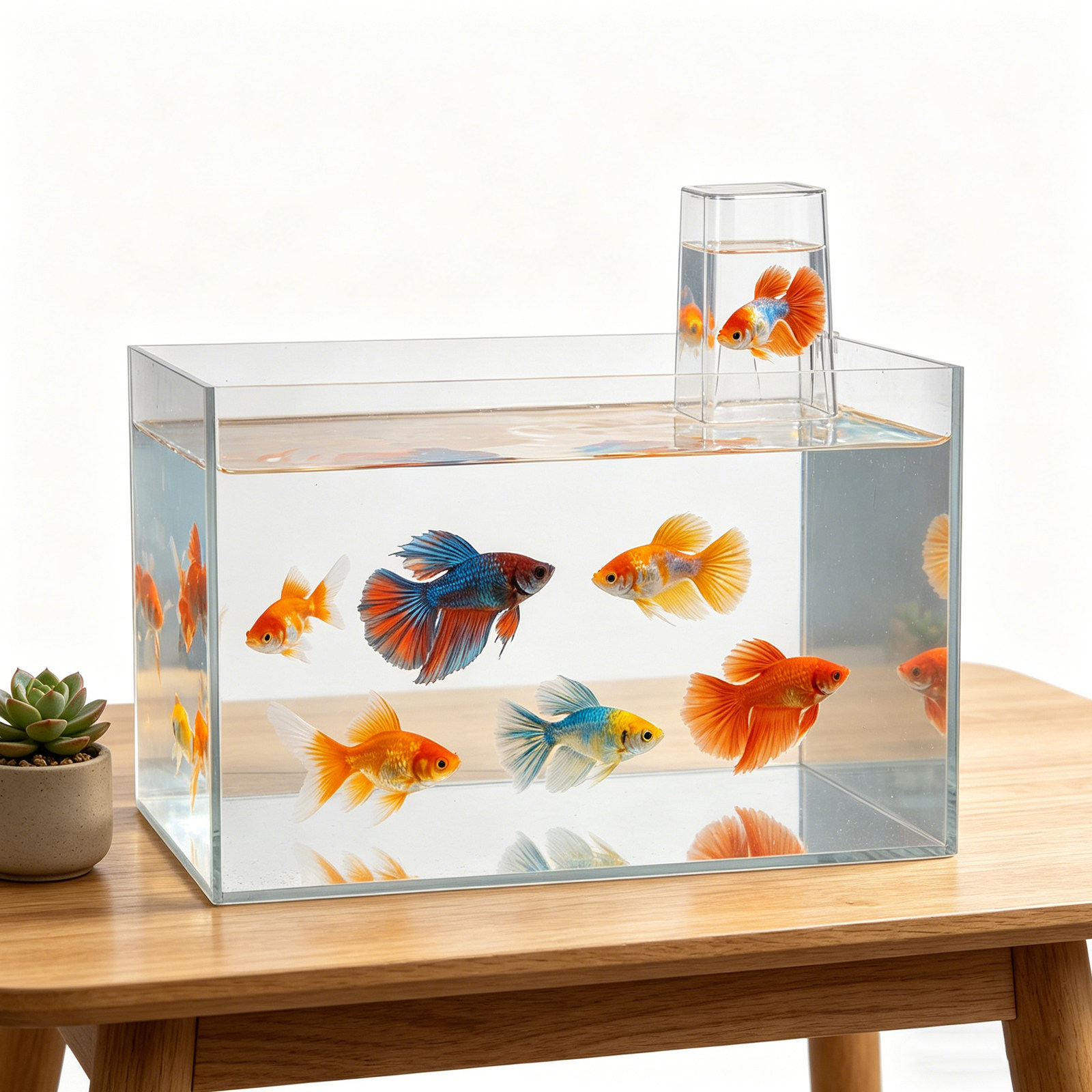 Aquarium suspendu en plastique - Fish Toy In Aquarium avis et prix