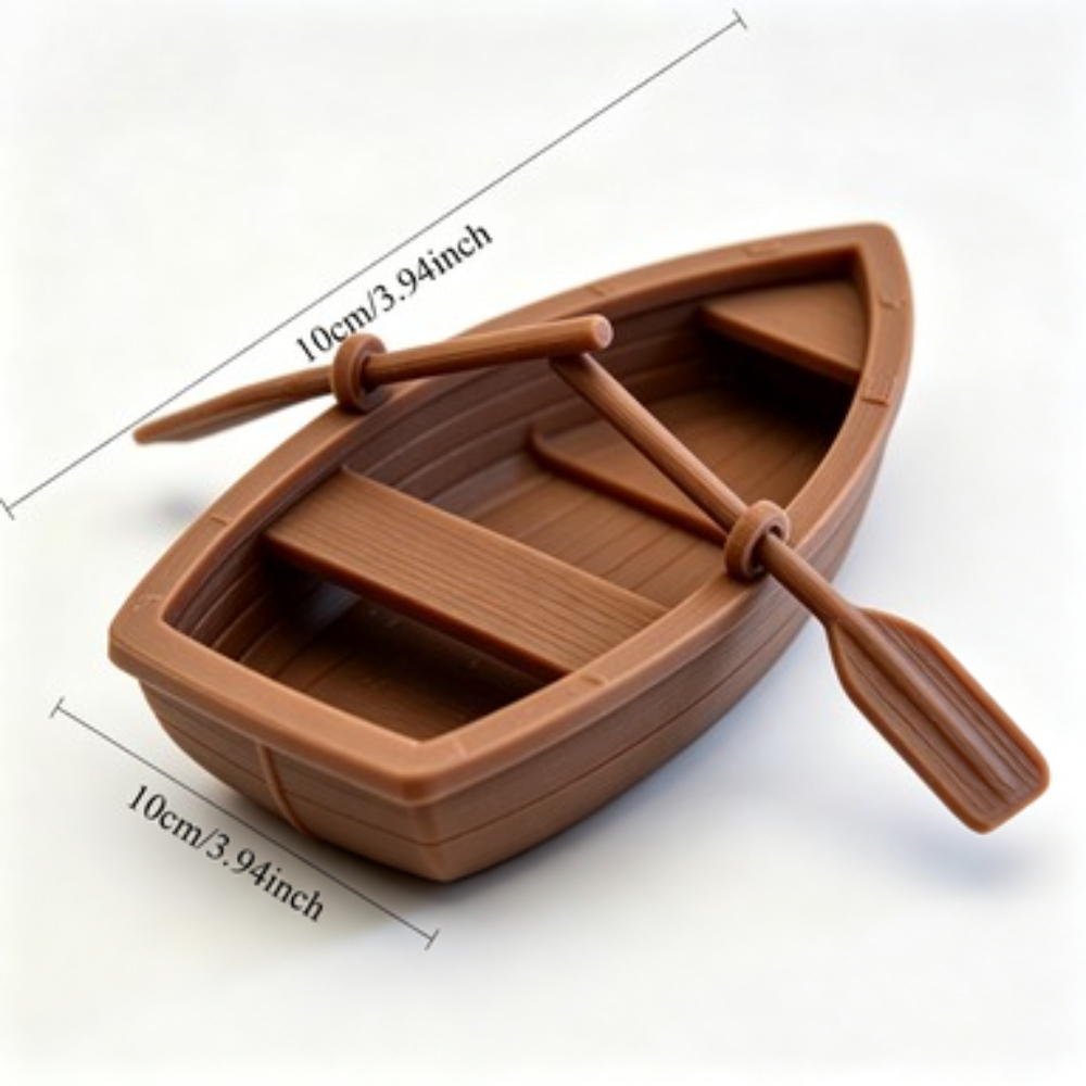 Mini bateau à double rames en  - Aquarium Fish Items avis et prix